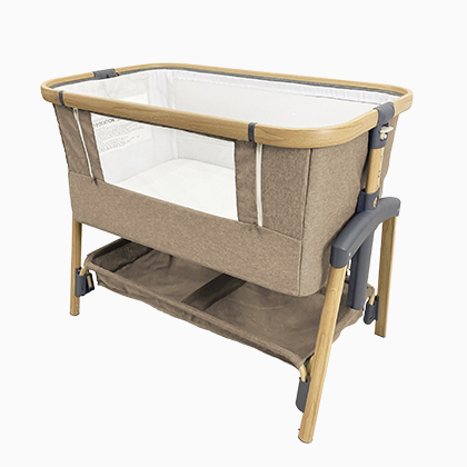 Khaki bedside bed